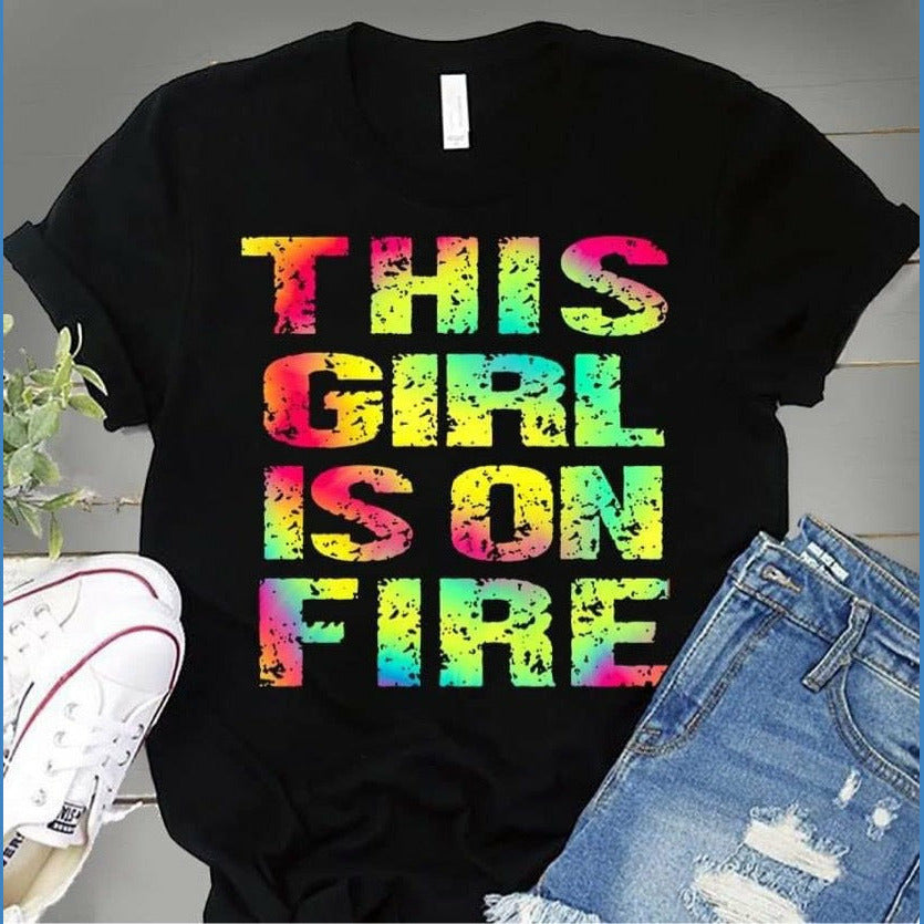 This girl is on fire